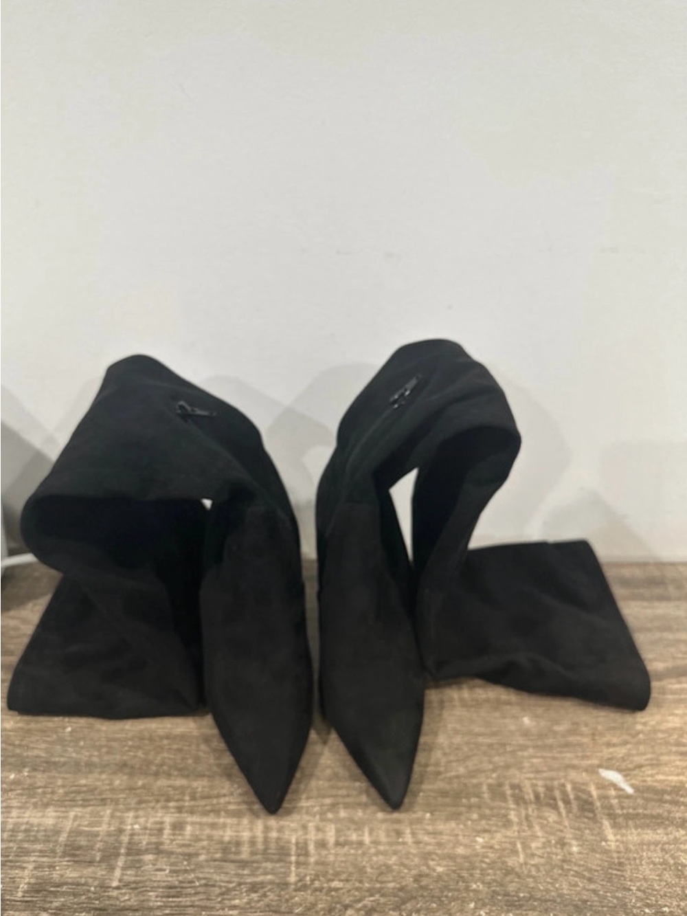 Nine West Black Over-the-Knee Pointed-Toe Boots